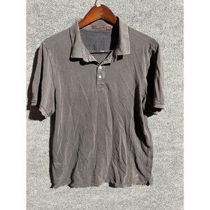 Jeremiah Polo Shirt Mens Small Gray 100% Cotton Washed Knit Casual Short Sleeve